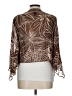 Eva Blue 100% Rayon Brown Kimono Size 10 - photo 2