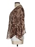 Eva Blue 100% Rayon Brown Kimono Size 10 - photo 5