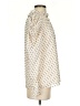 DKNY 100% Polyester Polka Dots Ivory 3/4 Sleeve Blouse Size S - photo 4