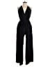 Halston Heritage Solid Black Jumpsuit Size L - photo 1