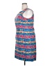 Talbots 100% Silk Graphic Blue Cocktail Dress Size 20 - photo 5