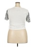 Mighty Fine Silver Short Sleeve Top Size 2X - photo 2