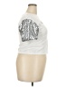 Mighty Fine Silver Short Sleeve Top Size 2X - photo 4