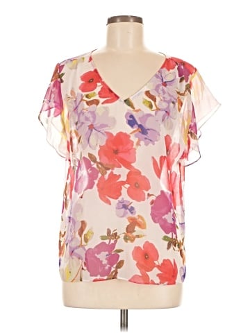 C Abi Short Sleeve Blouse - front