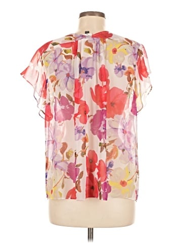 C Abi Short Sleeve Blouse - back