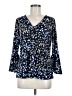 Ellen Tracy Blue 3/4 Sleeve T-Shirt Size M - photo 1