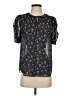 J.Crew 100% Polyester Black Short Sleeve Blouse Size XS - photo 1