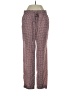 J.Crew 100% Polyester Hearts Burgundy Casual Pants Size 2 - photo 1