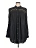 Floreat 100% Rayon Black Long Sleeve Blouse Size M - photo 1