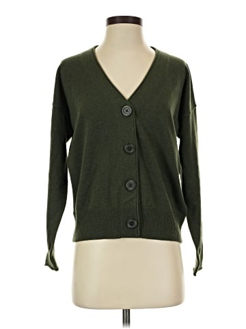 Madewell (Re)sourced Cashmere Carlyn V-Neck Cardigan Sweater (view 1)