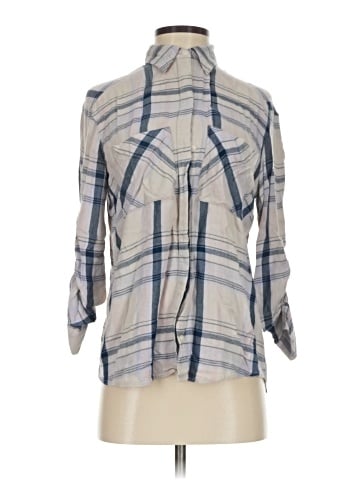 Express 3/4 Sleeve Button-Down Shirt (view 1)