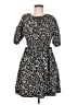 Old Navy Animal Print Black Casual Dress Size M - photo 1