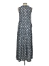 Max Studio 100% Rayon Paisley Blue Casual Dress Size S - photo 2