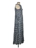 Max Studio 100% Rayon Paisley Blue Casual Dress Size S - photo 4