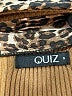 Quiz Animal Print Brown Turtleneck Sweater Size S - photo 4