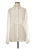 Gap 100% Polyester Ivory Long Sleeve Blouse Size M (tall) - photo 1