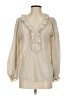 Max Studio 100% Cotton Ivory Long Sleeve Blouse Size S - photo 1