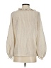 Max Studio 100% Cotton Ivory Long Sleeve Blouse Size S - photo 2
