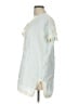 Tory Burch 100% Linen Ivory Blue Short Sleeve Blouse Size L - photo 5