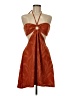 Shein 100% Polyester Orange Cocktail Dress Size 6 - photo 1