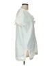 Tory Burch 100% Linen Ivory Blue Short Sleeve Blouse Size L - photo 4