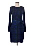 MICHAEL Michael Kors Plaid Blue Casual Dress Size M - photo 1