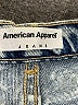 American Apparel Print Blue Denim Shorts Size 25 waist - photo 3