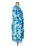 Connected Apparel 100% Polyester Print Blue Cocktail Dress Size 16 - photo 4