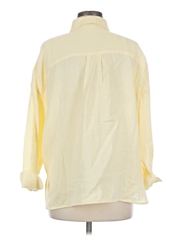 Magaschoni 3/4 Sleeve Button-Down Shirt (view 2)