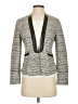 Rebecca Taylor Chevron-herringbone Gray Blazer Size 2 - photo 1