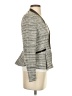 Rebecca Taylor Chevron-herringbone Gray Blazer Size 2 - photo 4