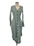 Shein 100% Polyester Gray Casual Dress Size 6 - photo 1