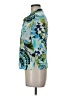 Max Mara 100% Cotton Blue 3/4 Sleeve Blouse Size 6 - photo 5