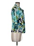Max Mara 100% Cotton Blue 3/4 Sleeve Blouse Size 6 - photo 4