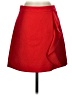 J.Crew 100% Wool Solid Red Wool Skirt Size 2 - photo 1