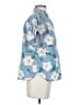 Faherty Floral Blue Short Sleeve Blouse Size S - photo 4