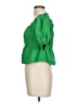 Sim & Sam Solid Green Short Sleeve Blouse Size L - photo 5