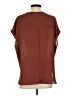 Trouve 100% Polyester Brown Short Sleeve Blouse Size S - photo 2
