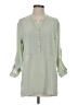 !It Jeans 100% Polyester Green 3/4 Sleeve Blouse Size S - photo 1