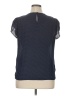 Fun2Fun 100% Polyester Blue Short Sleeve Blouse Size XL - photo 2
