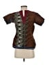 Unbranded Brown Short Sleeve Blouse Size S (estimated) - photo 1