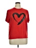 Shein Hearts Red Short Sleeve T-Shirt Size 1X - photo 1
