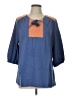 Haute Hippie Blue 3/4 Sleeve T-Shirt Size L - photo 1