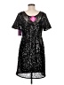 Shapesational 100% Polyester Stars Black Cocktail Dress Size M - photo 2