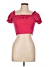 Boohoo Red Short Sleeve Top Size 10 - photo 1