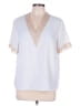 Shein 100% Polyester White Short Sleeve Blouse Size 12 - photo 1