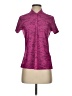Adidas 100% Polyester Purple Short Sleeve Blouse Size S - photo 1