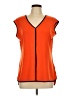 Worthington Orange Sleeveless Blouse Size L - photo 1