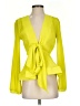 The Sang 100% Polyester Yellow Long Sleeve Blouse Size S - photo 1