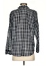 J.Crew 100% Cotton Checkered-gingham Black Long Sleeve Blouse Size 00 - photo 2